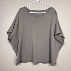 Frank & Eileen Original Capelet Triple Fleece Cotton cappuccino One Size EUC